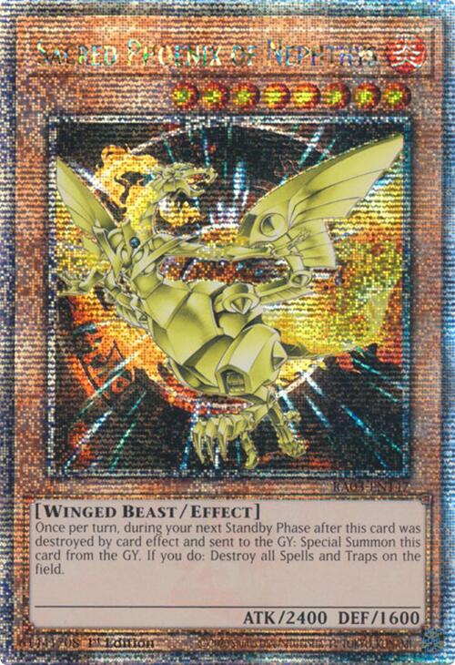 Sacred Phoenix of Nephthys (Quarter Century Secret Rare) [RA03-EN147] Quarter Century Secret Rare | Jomio and Rueliete's Cards and Comics