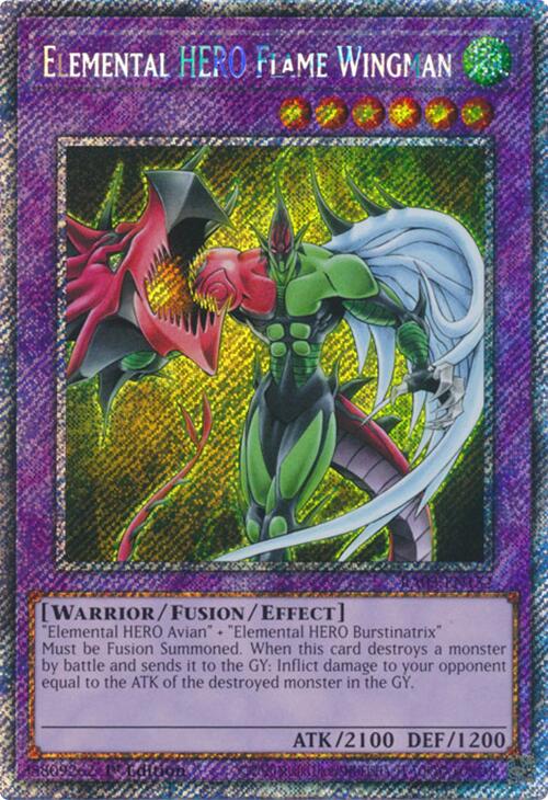 Elemental HERO Flame Wingman (Platinum Secret Rare) [RA03-EN152] Platinum Secret Rare | Jomio and Rueliete's Cards and Comics