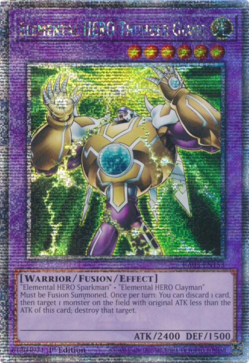 Elemental HERO Thunder Giant (Quarter Century Secret Rare) [RA03-EN153] Quarter Century Secret Rare | Jomio and Rueliete's Cards and Comics