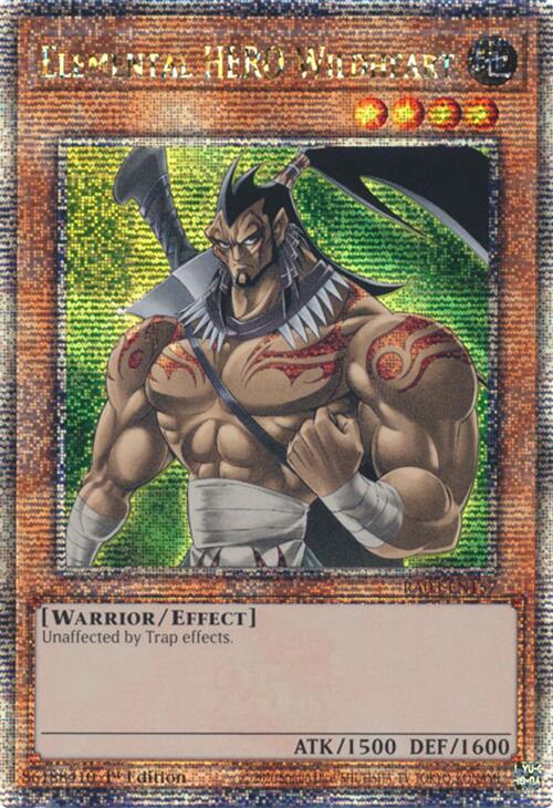 Elemental HERO Wildheart (Quarter Century Secret Rare) [RA03-EN157] Quarter Century Secret Rare | Jomio and Rueliete's Cards and Comics