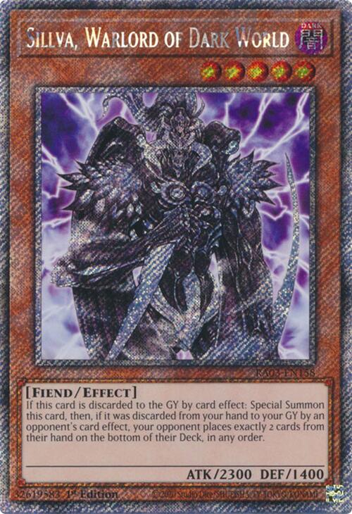 Sillva, Warlord of Dark World (Platinum Secret Rare) [RA03-EN158] Platinum Secret Rare | Jomio and Rueliete's Cards and Comics