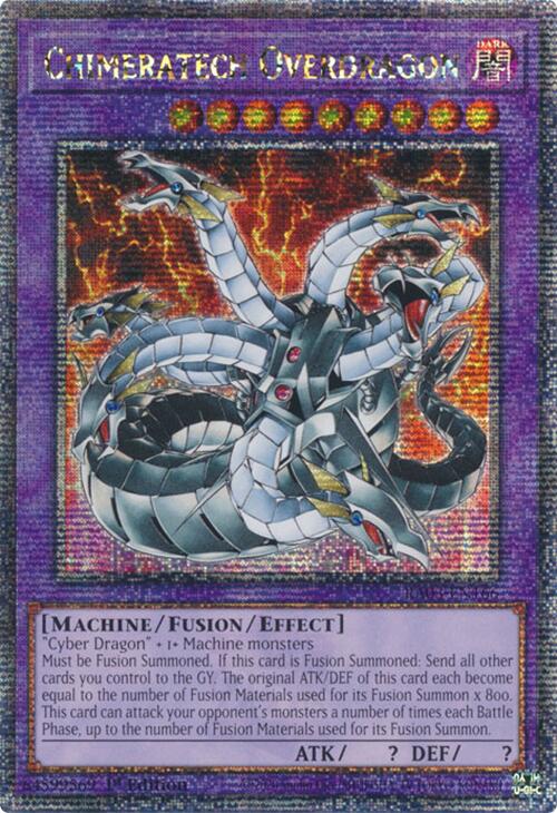 Chimeratech Overdragon (Quarter Century Secret Rare) [RA03-EN166] Quarter Century Secret Rare | Jomio and Rueliete's Cards and Comics