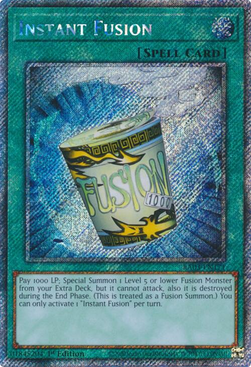 Instant Fusion (Platinum Secret Rare) [RA03-EN171] Platinum Secret Rare | Jomio and Rueliete's Cards and Comics