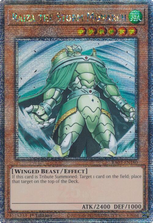 Raiza the Storm Monarch (Quarter Century Secret Rare) [RA03-EN180] Quarter Century Secret Rare | Jomio and Rueliete's Cards and Comics