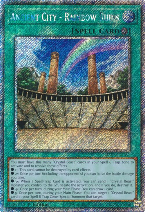 Ancient City - Rainbow Ruins (Platinum Secret Rare) [RA03-EN181] Platinum Secret Rare | Jomio and Rueliete's Cards and Comics