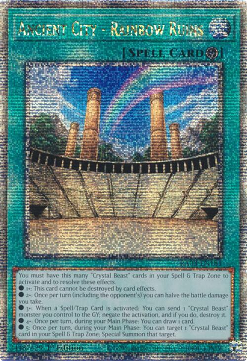 Ancient City - Rainbow Ruins (Quarter Century Secret Rare) [RA03-EN181] Quarter Century Secret Rare | Jomio and Rueliete's Cards and Comics