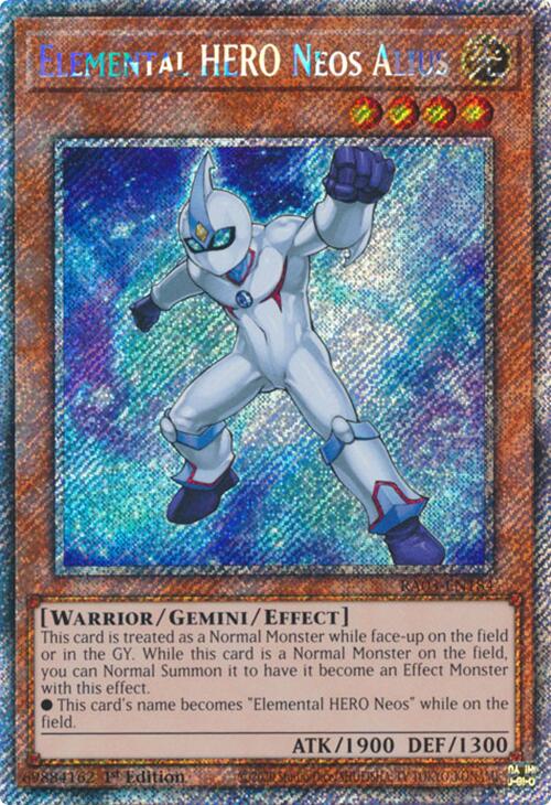 Elemental HERO Neos Alius (Platinum Secret Rare) [RA03-EN184] Platinum Secret Rare | Jomio and Rueliete's Cards and Comics