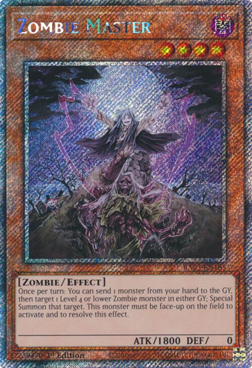Zombie Master (Platinum Secret Rare) [RA03-EN185] Platinum Secret Rare | Jomio and Rueliete's Cards and Comics