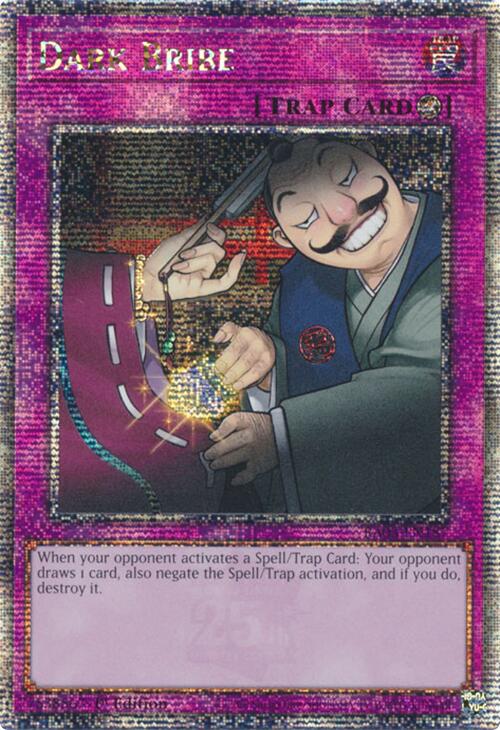 Dark Bribe (Quarter Century Secret Rare) [RA03-EN187] Quarter Century Secret Rare | Jomio and Rueliete's Cards and Comics