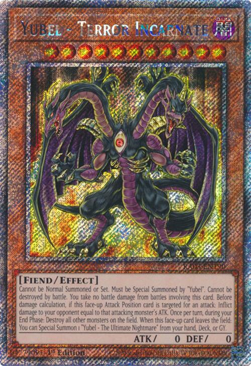 Yubel - Terror Incarnate (Platinum Secret Rare) [RA03-EN190] Platinum Secret Rare | Jomio and Rueliete's Cards and Comics