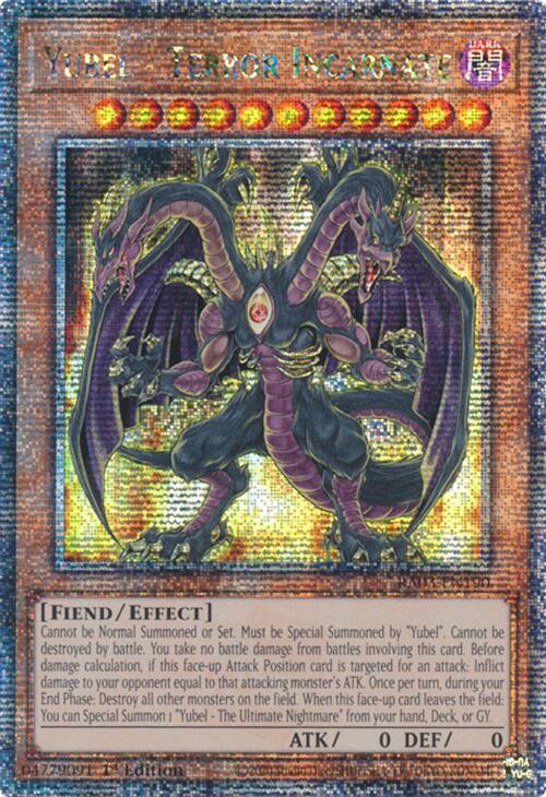 Yubel - Terror Incarnate (Quarter Century Secret Rare) [RA03-EN190] Quarter Century Secret Rare | Jomio and Rueliete's Cards and Comics
