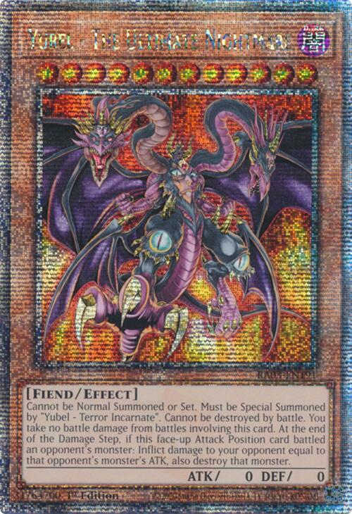 Yubel - The Ultimate Nightmare (Quarter Century Secret Rare) [RA03-EN191] Quarter Century Secret Rare | Jomio and Rueliete's Cards and Comics