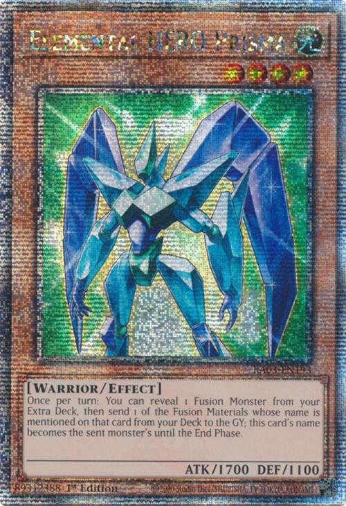 Elemental HERO Prisma (Quarter Century Secret Rare) [RA03-EN193] Quarter Century Secret Rare | Jomio and Rueliete's Cards and Comics
