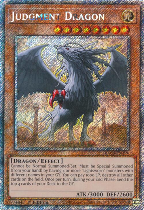 Judgment Dragon (Platinum Secret Rare) [RA03-EN196] Platinum Secret Rare | Jomio and Rueliete's Cards and Comics