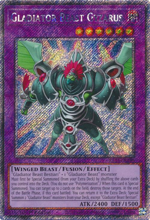 Gladiator Beast Gyzarus (Platinum Secret Rare) [RA03-EN198] Platinum Secret Rare | Jomio and Rueliete's Cards and Comics