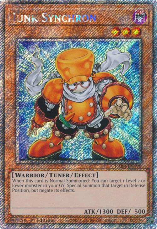 Junk Synchron (Platinum Secret Rare) [RA03-EN199] Platinum Secret Rare | Jomio and Rueliete's Cards and Comics
