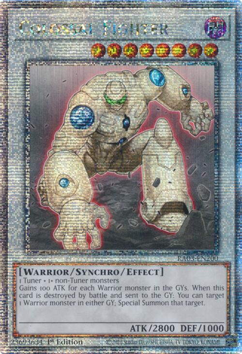 Colossal Fighter (Quarter Century Secret Rare) [RA03-EN200] Quarter Century Secret Rare | Jomio and Rueliete's Cards and Comics