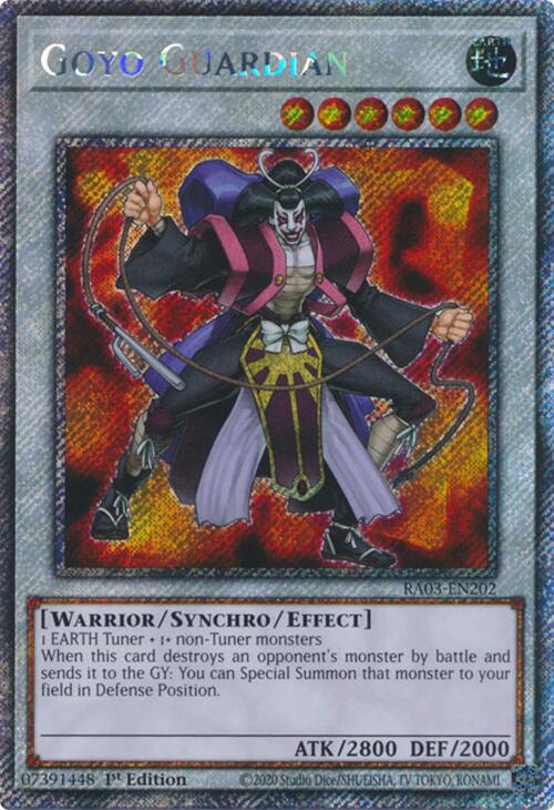 Goyo Guardian (Platinum Secret Rare) [RA03-EN202] Platinum Secret Rare | Jomio and Rueliete's Cards and Comics