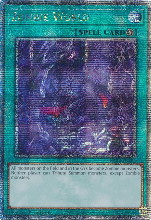 Zombie World (Quarter Century Secret Rare) [RA03-EN205] Quarter Century Secret Rare | Jomio and Rueliete's Cards and Comics