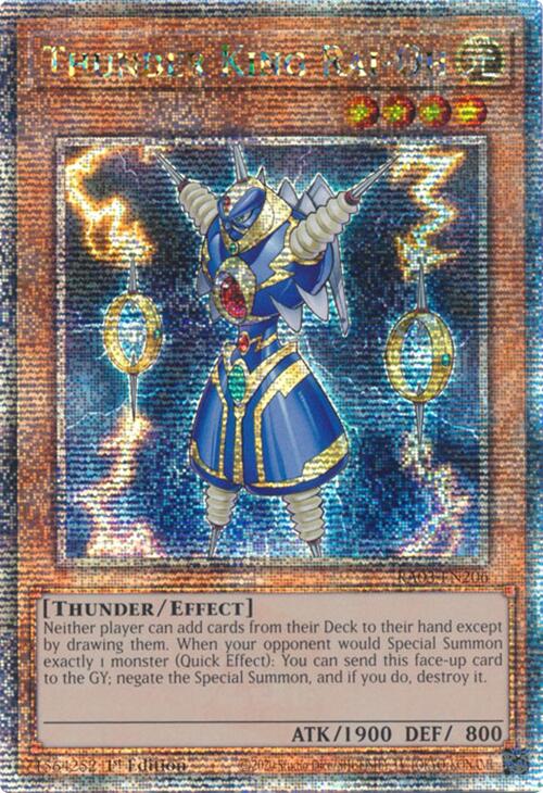 Thunder King Rai-Oh (Quarter Century Secret Rare) [RA03-EN206] Quarter Century Secret Rare | Jomio and Rueliete's Cards and Comics