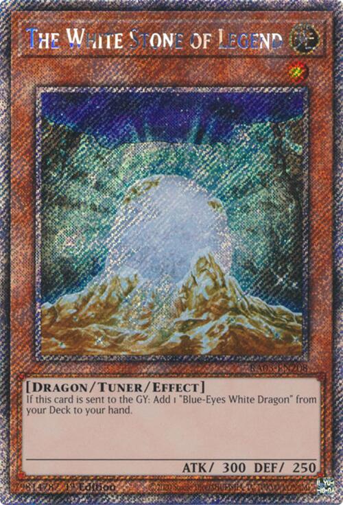 The White Stone of Legend (Platinum Secret Rare) [RA03-EN208] Platinum Secret Rare | Jomio and Rueliete's Cards and Comics