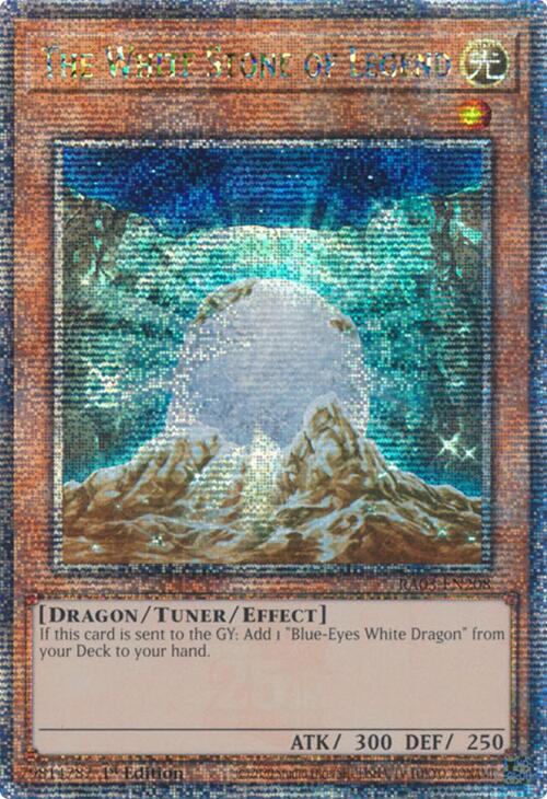 The White Stone of Legend (Quarter Century Secret Rare) [RA03-EN208] Quarter Century Secret Rare | Jomio and Rueliete's Cards and Comics