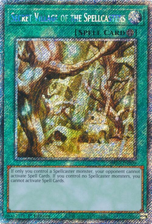Secret Village of the Spellcasters (Platinum Secret Rare) [RA03-EN209] Platinum Secret Rare | Jomio and Rueliete's Cards and Comics