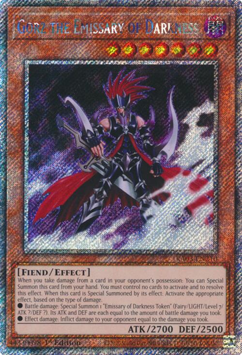 Gorz the Emissary of Darkness (Platinum Secret Rare) [RA03-EN210] Platinum Secret Rare | Jomio and Rueliete's Cards and Comics