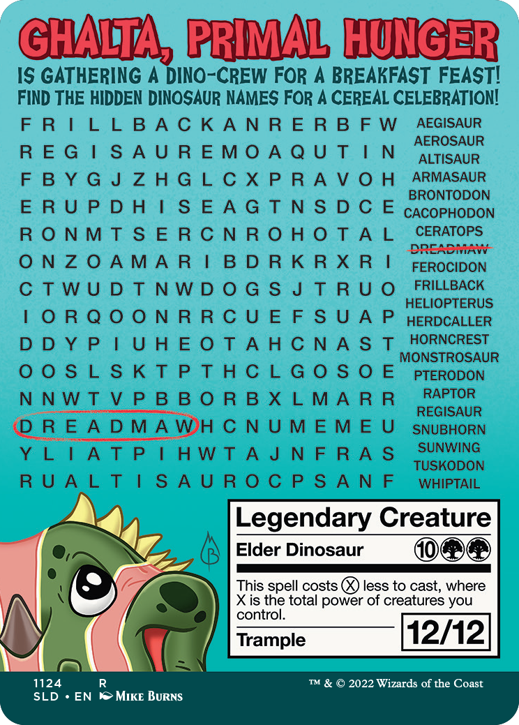 Ghalta, Primal Hunger (Borderless) [Secret Lair Drop Series] | Jomio and Rueliete's Cards and Comics