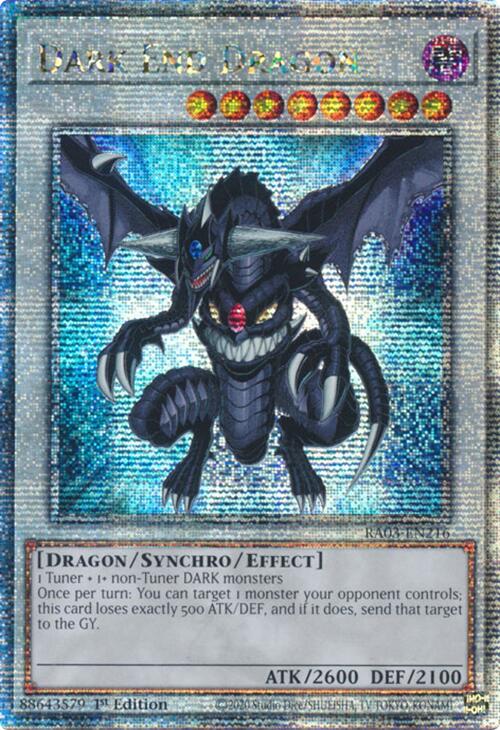 Dark End Dragon (Quarter Century Secret Rare) [RA03-EN216] Quarter Century Secret Rare | Jomio and Rueliete's Cards and Comics