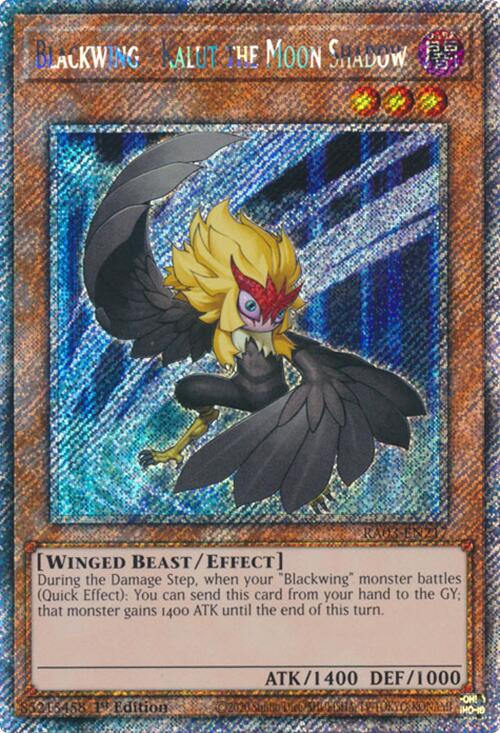 Blackwing - Kalut the Moon Shadow (Platinum Secret Rare) [RA03-EN217] Platinum Secret Rare | Jomio and Rueliete's Cards and Comics