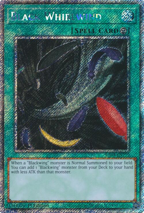 Black Whirlwind (Platinum Secret Rare) [RA03-EN219] Platinum Secret Rare | Jomio and Rueliete's Cards and Comics