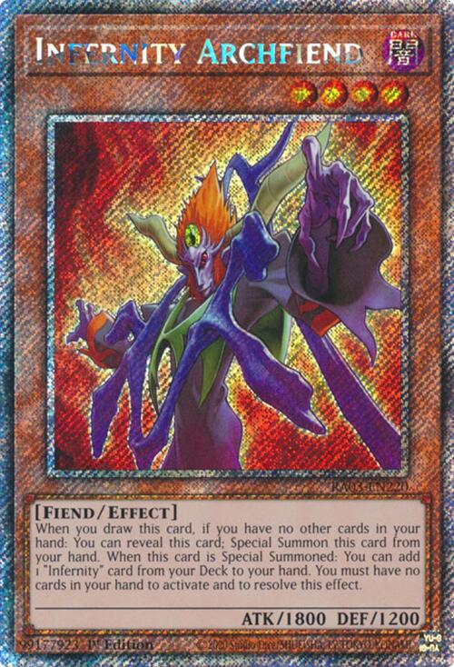 Infernity Archfiend (Platinum Secret Rare) [RA03-EN220] Platinum Secret Rare | Jomio and Rueliete's Cards and Comics