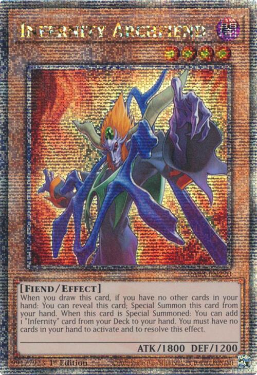 Infernity Archfiend (Quarter Century Secret Rare) [RA03-EN220] Quarter Century Secret Rare | Jomio and Rueliete's Cards and Comics