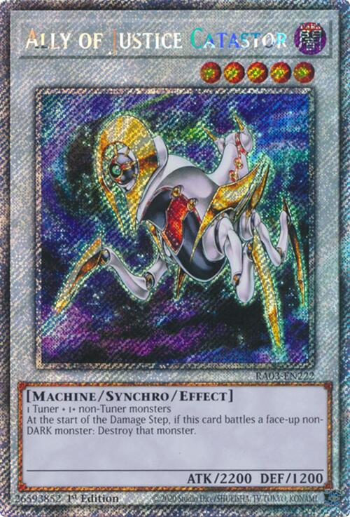 Ally of Justice Catastor (Platinum Secret Rare) [RA03-EN222] Platinum Secret Rare | Jomio and Rueliete's Cards and Comics