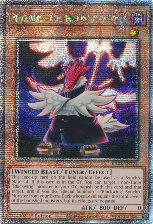 Blackwing - Vayu the Emblem of Honor (Quarter Century Secret Rare) [RA03-EN224] Quarter Century Secret Rare | Jomio and Rueliete's Cards and Comics