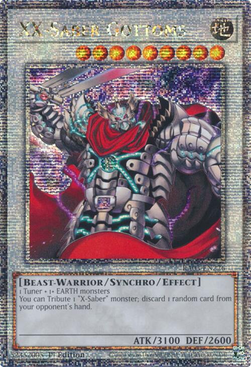 XX-Saber Gottoms (Quarter Century Secret Rare) [RA03-EN226] Quarter Century Secret Rare | Jomio and Rueliete's Cards and Comics