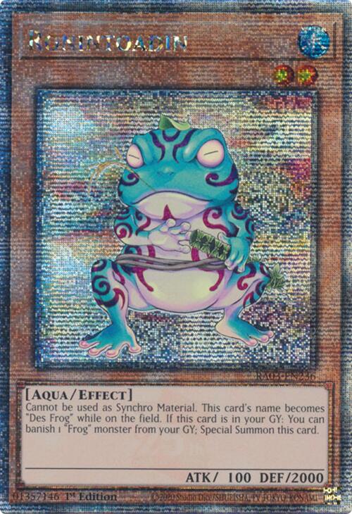 Ronintoadin (Quarter Century Secret Rare) [RA03-EN236] Quarter Century Secret Rare | Jomio and Rueliete's Cards and Comics