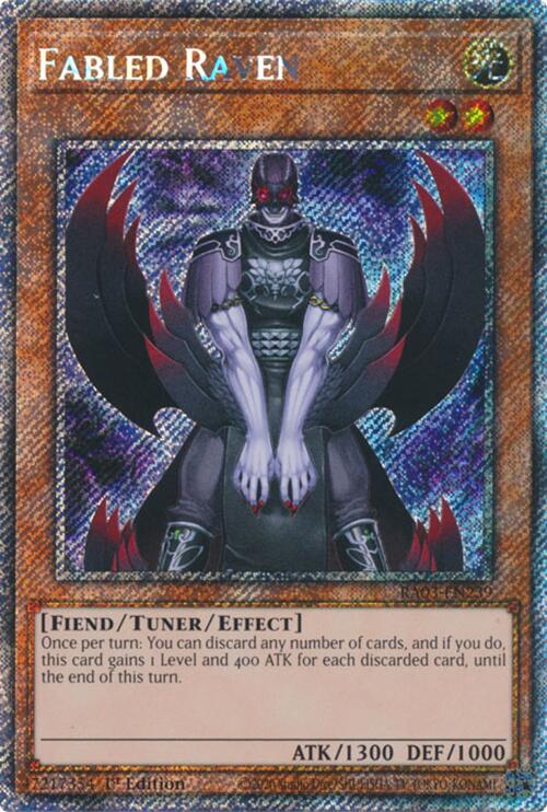 Fabled Raven (Platinum Secret Rare) [RA03-EN239] Platinum Secret Rare | Jomio and Rueliete's Cards and Comics