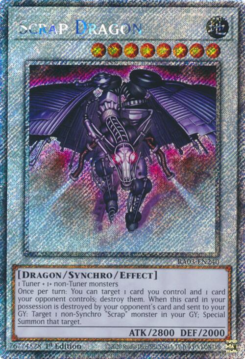 Scrap Dragon (Platinum Secret Rare) [RA03-EN240] Platinum Secret Rare | Jomio and Rueliete's Cards and Comics