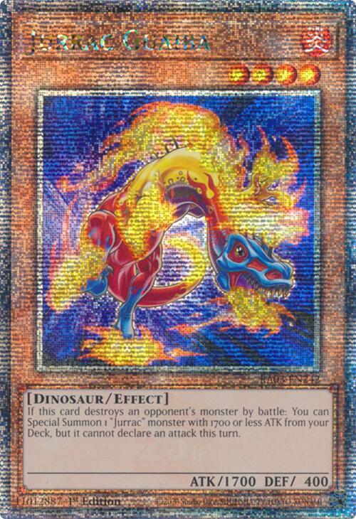 Jurrac Guaiba (Quarter Century Secret Rare) [RA03-EN242] Quarter Century Secret Rare | Jomio and Rueliete's Cards and Comics