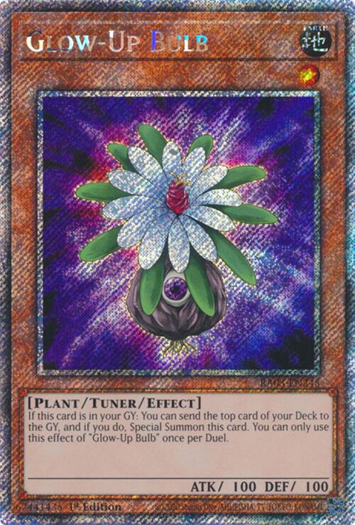 Glow-Up Bulb (Platinum Secret Rare) [RA03-EN245] Platinum Secret Rare | Jomio and Rueliete's Cards and Comics