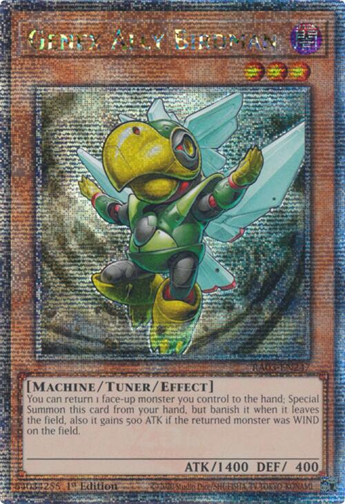 Genex Ally Birdman (Quarter Century Secret Rare) [RA03-EN247] Quarter Century Secret Rare | Jomio and Rueliete's Cards and Comics
