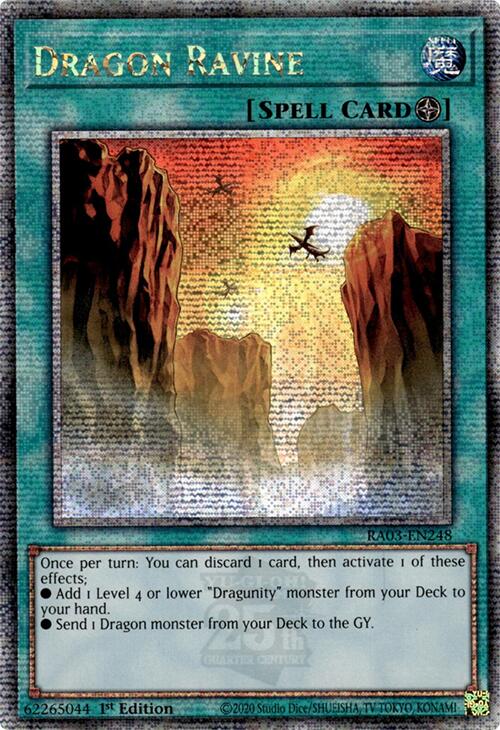 Dragon Ravine (Quarter Century Secret Rare) [RA03-EN248] Quarter Century Secret Rare | Jomio and Rueliete's Cards and Comics