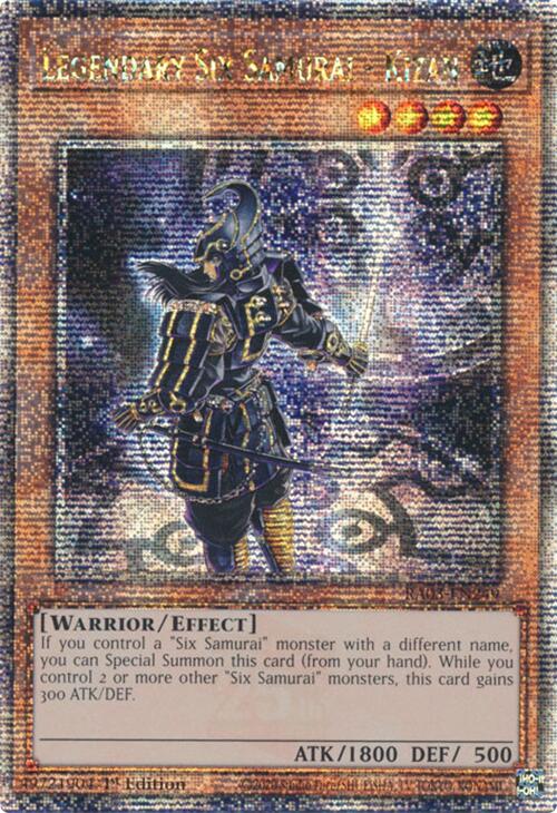 Legendary Six Samurai - Kizan (Quarter Century Secret Rare) [RA03-EN249] Quarter Century Secret Rare | Jomio and Rueliete's Cards and Comics