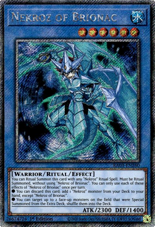 Nekroz of Brionac (Platinum Secret Rare) [RA03-EN260] Platinum Secret Rare | Jomio and Rueliete's Cards and Comics