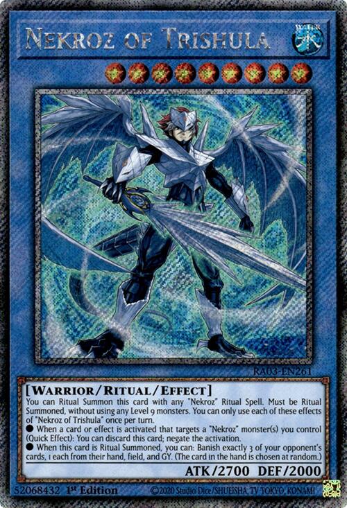 Nekroz of Trishula (Platinum Secret Rare) [RA03-EN261] Platinum Secret Rare | Jomio and Rueliete's Cards and Comics