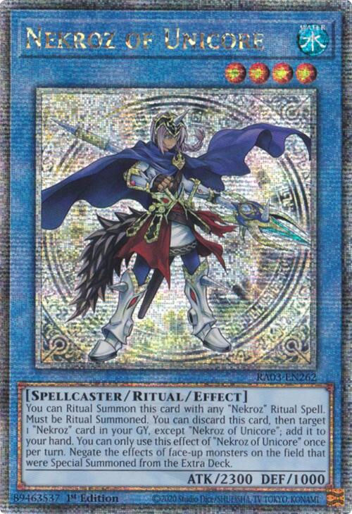 Nekroz of Unicore (Quarter Century Secret Rare) [RA03-EN262] Quarter Century Secret Rare | Jomio and Rueliete's Cards and Comics