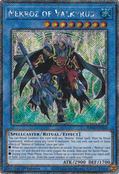 Nekroz of Valkyrus (Platinum Secret Rare) [RA03-EN263] Platinum Secret Rare | Jomio and Rueliete's Cards and Comics