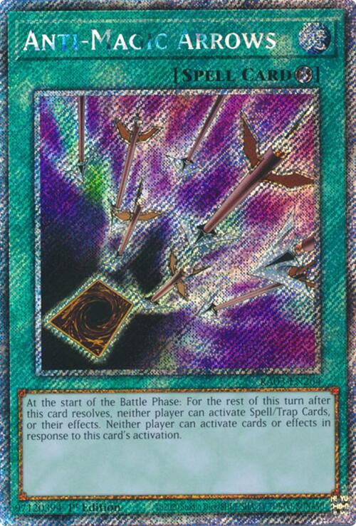 Anti-Magic Arrows (Platinum Secret Rare) [RA03-EN264] Platinum Secret Rare | Jomio and Rueliete's Cards and Comics
